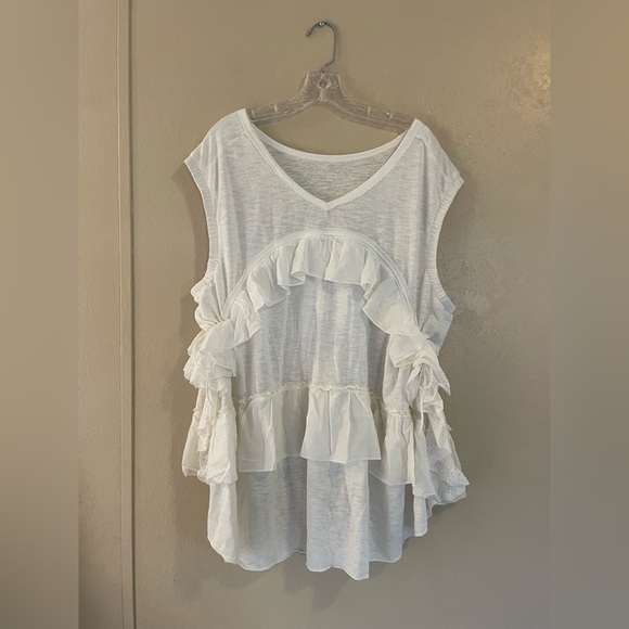 NWOT Free People Claire Tee Tunic Top sz M - Picture 2 of 7